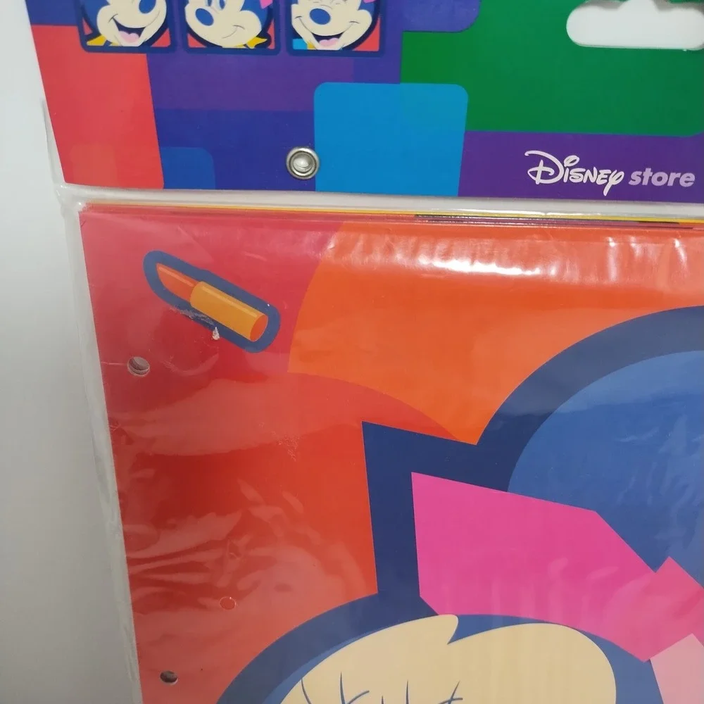 3 Pack Of Disney Store Minnie Mouse 2 Pocket 3 Whole Folders In Sealed Plastic‎